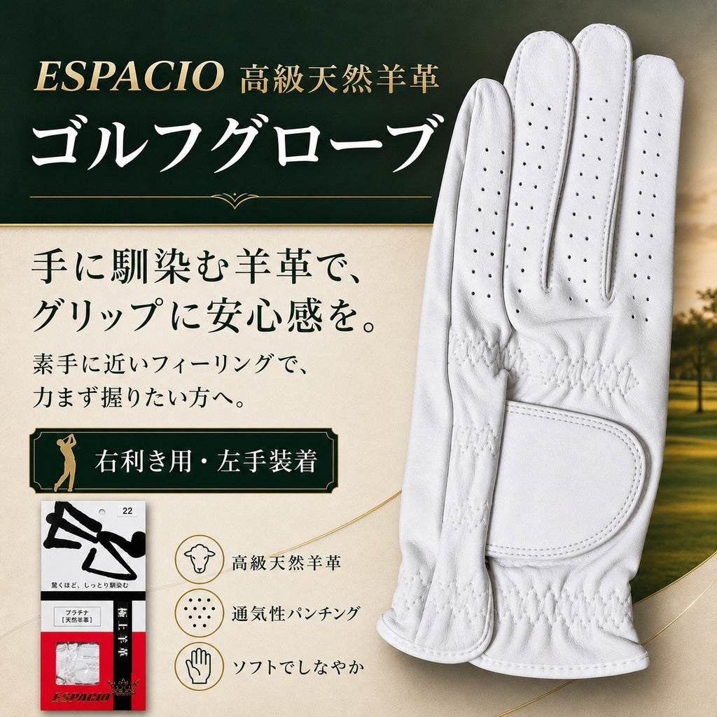 高反発ゴルフボール48個＆天然羊革グローブ2枚 コンペ景品 お得セット